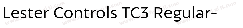 Lester Controls TC3 Regular字体转换
